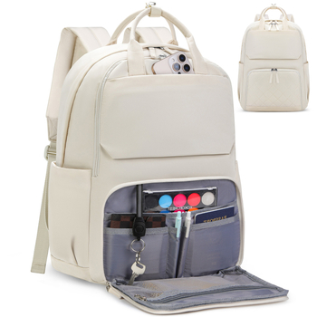 Dámsky batoh na notebook, mestský minimalistický štýl, polyester, objem 20–35 L, ultra ľahký, zakrivené ramenné popruhy