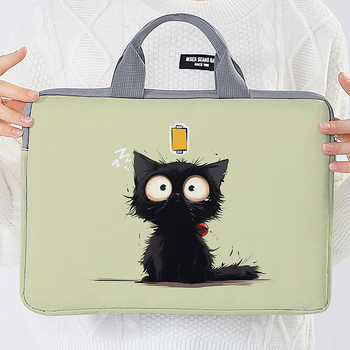 Τσάντα για λάπτοπ MONSTD με ριγέ σχέδιο, 600D υλικό, διαπνέουσα και ανθεκτική στη φθορά, επένδυση πολυεστέρα