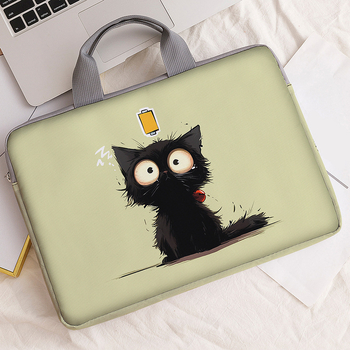 Τσάντα για λάπτοπ MONSTD με ριγέ σχέδιο, 600D υλικό, διαπνέουσα και ανθεκτική στη φθορά, επένδυση πολυεστέρα