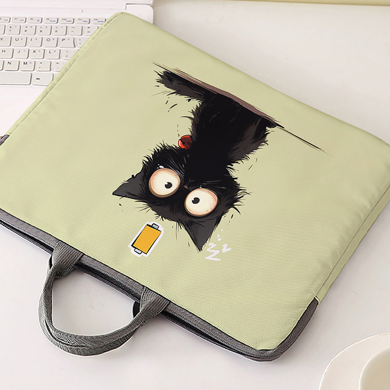 MONSTD taška na notebook s pruhovaným vzorom, 600D materiál, priedušná a odolná voči opotrebeniu, proti nárazu, podšívka polyester