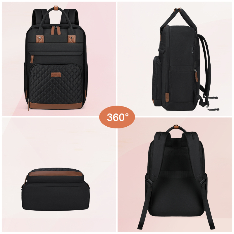 Rucsac casual pentru călătorii, poliester, impermeabil, rezistent la șocuri, respirabil, buzunar pentru laptop