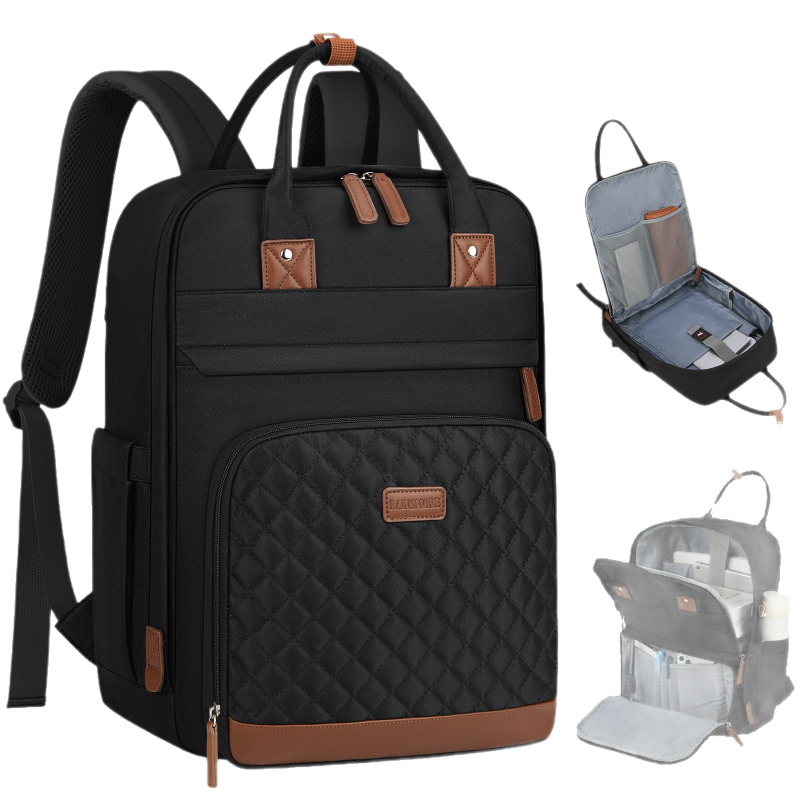 Rucsac casual pentru călătorii, poliester, impermeabil, rezistent la șocuri, respirabil, buzunar pentru laptop