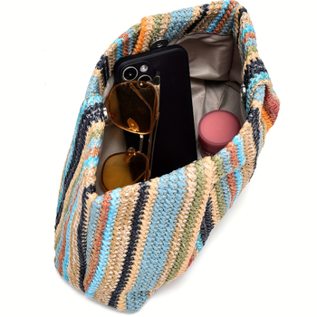 Dámska kabelka, bavlnený materiál, štvorcová taška, zvislý tvar, zips, podšívka z polyesteru