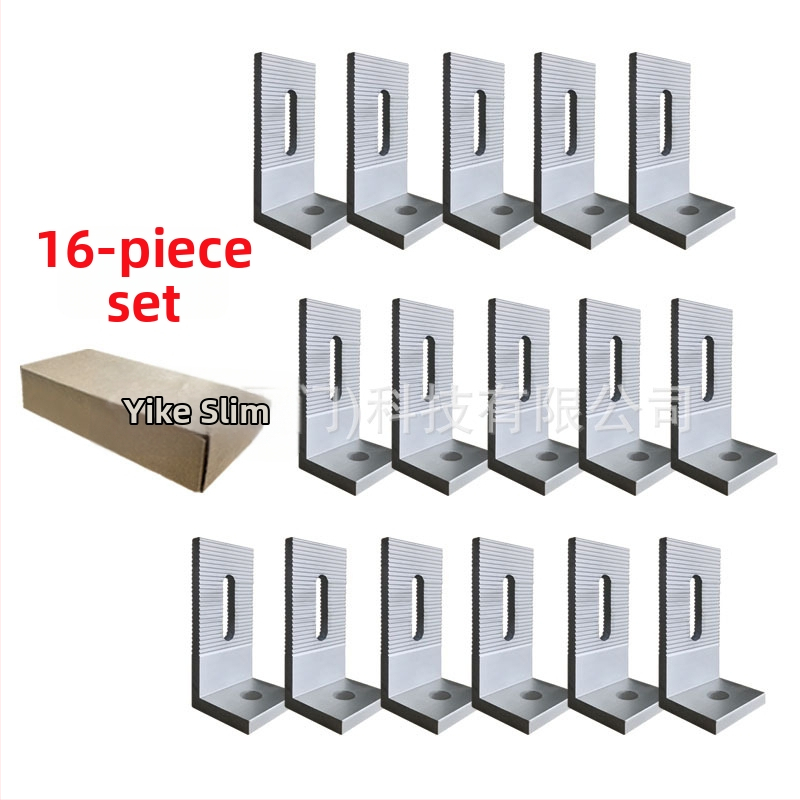 Hliníkový L-tvarovaný montážny držiak na solárne panely s nastaviteľným sklonom, materiál: hliníková zliatina, technológia spracovania: extrúzia, značka ECO-TECH, model 01