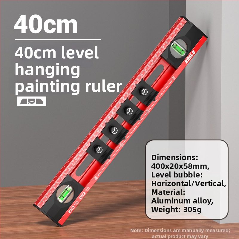 Cassio Nivela na zavesenie obrazov, vysoko presný viacúčelový nástroj pre domácnosť a kanceláriu, s pomocným dierovačom