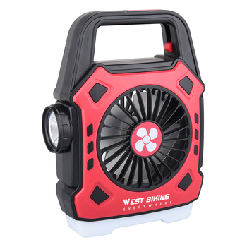 West Rider's Višenamjenska kamping lampa s ventilatorom i brzim punjenjem – prijenosna vanjska lanternica i radno/tražiljno svjetlo