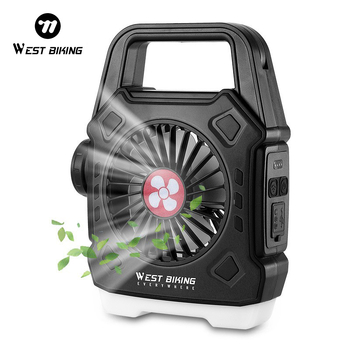 West Rider's Višenamjenska kamping lampa s ventilatorom i brzim punjenjem – prijenosna vanjska lanternica i radno/tražiljno svjetlo