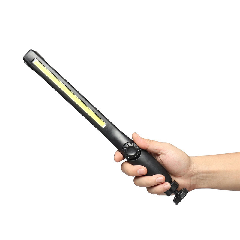 LED šviesa automobilių remonto darbams – USB įkraunama, reguliuojamas ryškumas, magnetinė, nešiojamas darbo šviestuvas (JW822; 1200W; 2,4V; 80000h)