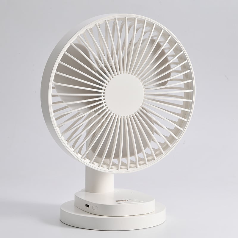 TYD-A5 stolný ventilátor, 3 lopatky, USB 5V, oscilujúci, časovač 2-8 h, hluk ≤40 dB