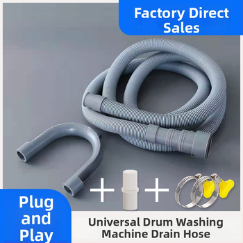 Predĺženie odvodného potrubia práčky s upínacím konektorom GTPSG-25MM; Materiál PVC+TPR; Normálny tlak 1.0; Inštalácia: priame vloženie; Značka LS