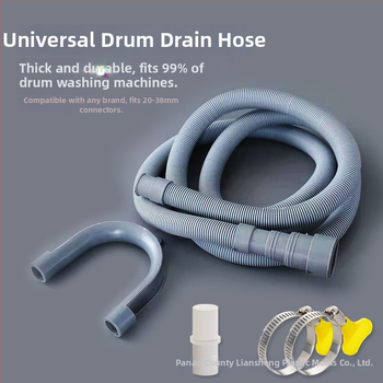 Predĺženie odvodného potrubia práčky s upínacím konektorom GTPSG-25MM; Materiál PVC+TPR; Normálny tlak 1.0; Inštalácia: priame vloženie; Značka LS