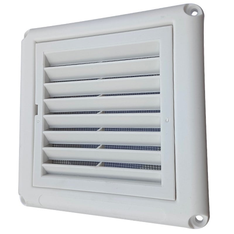 Nepremokavý lamelový ventil pre vonkajšiu stenu — PP plast, jednovrstvý, značka Fantexinda