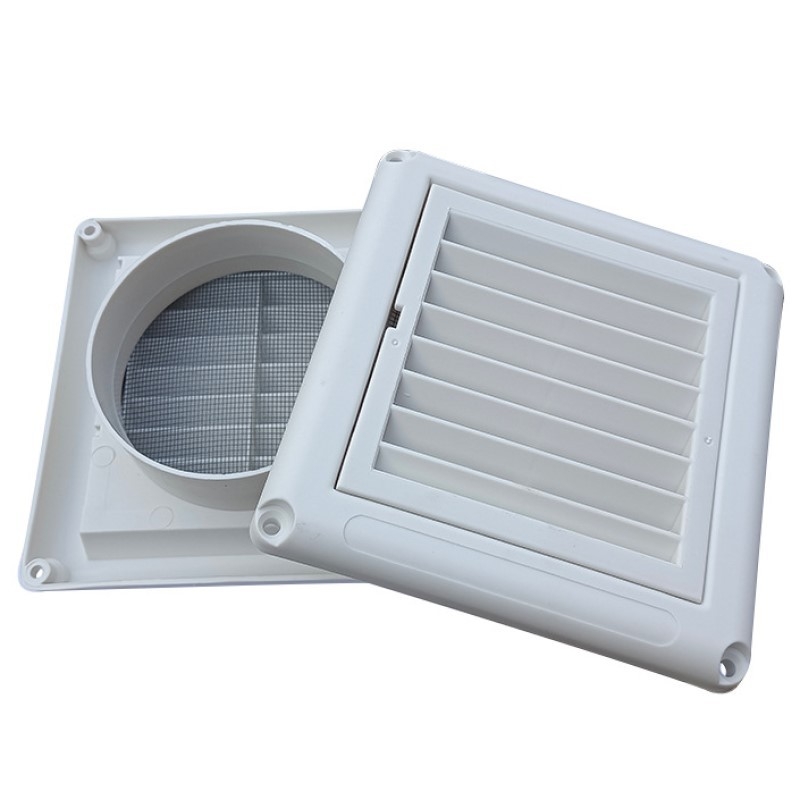 Nepremokavý lamelový ventil pre vonkajšiu stenu — PP plast, jednovrstvý, značka Fantexinda