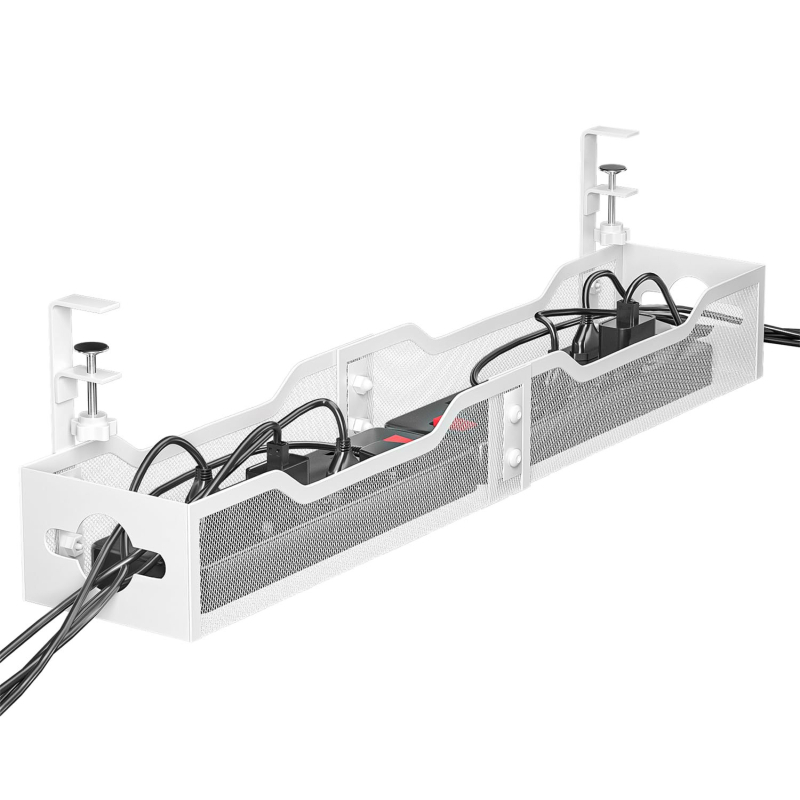 Viseća bočna polica ispod stola — karbonsko čelična, 1 sloj, bez bušenja, jednostavan moderni stil
