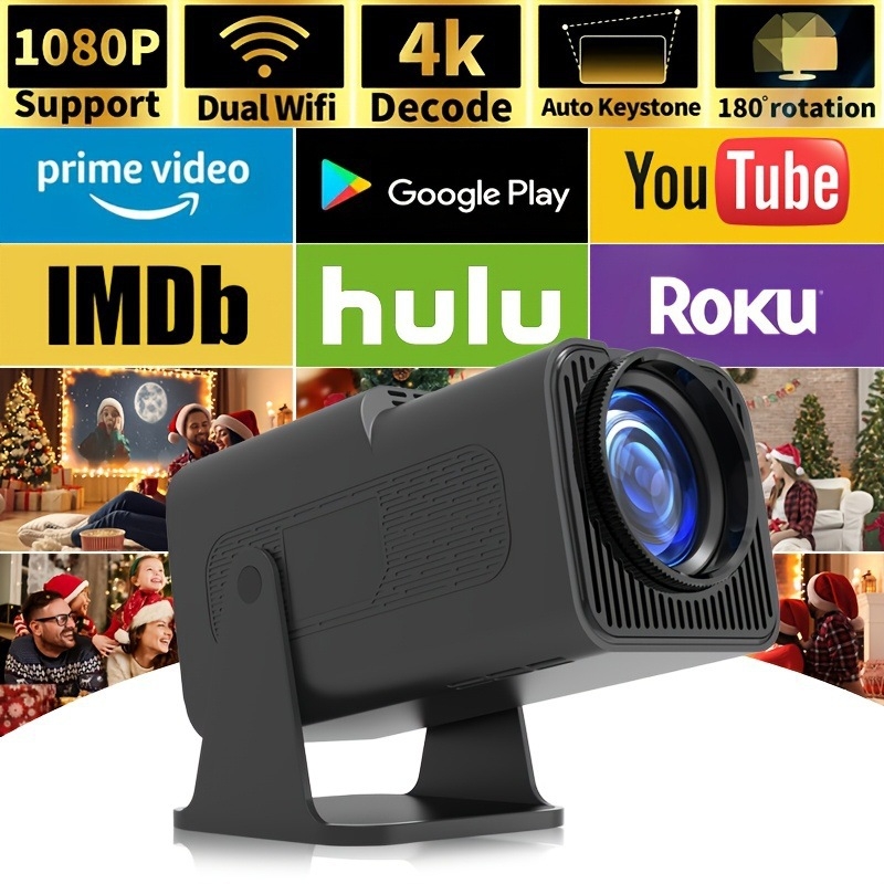 TIANYU Hy320/mini domáci projektor - rozlíšenie 1080p, jasnosť 280 ANSI, výkon 60W