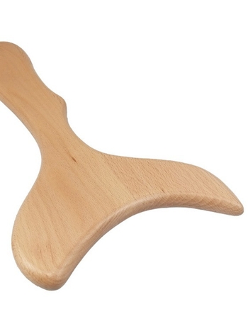 Drevená gua sha doska pre domáce fyzioterapeutické masáže – masívne drevo, vhodná na nohy a krk