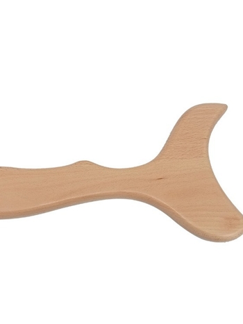 Drevená gua sha doska pre domáce fyzioterapeutické masáže – masívne drevo, vhodná na nohy a krk