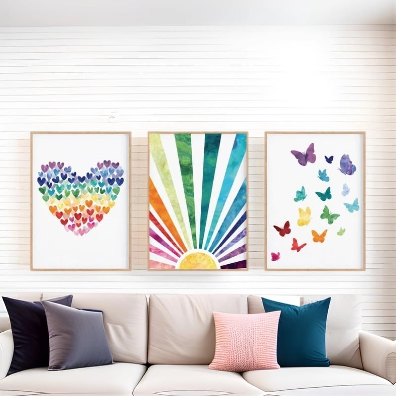 Bez rámu dekoratívny obraz do detskej izby — olejové plátno, inkjet tlač, na zákazku podľa nákresov