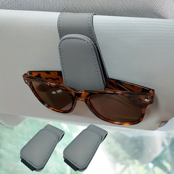 PU ādas brilles maciņš automašīnas uzstādīšanai ar magnētisku aizvērumu, biļešu un dokumentu turētājs — Modelis YJJ-08086, Izcelsme: Shenzhen