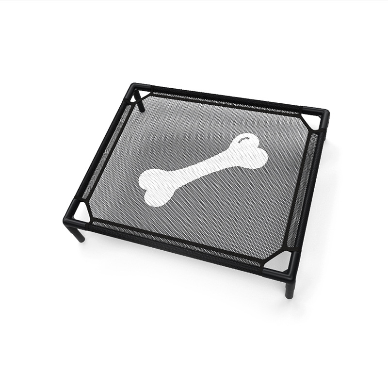 Pat de camping pentru animale de companie, din poliester, cu husă detașabilă lavabilă, respirabil și rezistent la umezeală pentru câini și pisici.