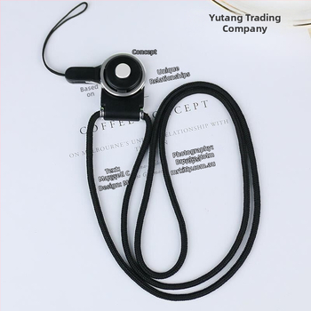 Prívesok na telefón s náhrdelníkom a krúžkom na krk, prispôsobiteľný kľúčenok, plast, razba, kórejský štýl, ochrana proti radiácii