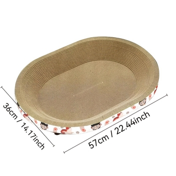 Placă interactivă pentru ascuțirea ghearelor pisicii (carton, China, Cod produs jd601100026327143, Categorie: Pat, Pentru câine)