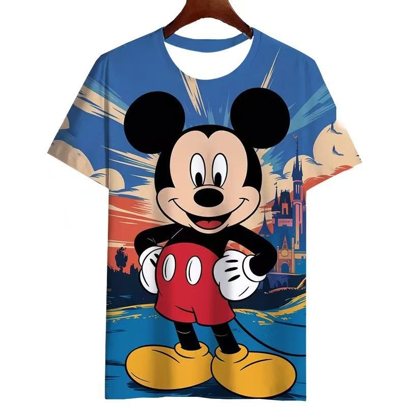 Muška brza suha kratka majica s okruglim izrezom, digitalni ispis s motivom životinja u karikaturi, 96% poliester