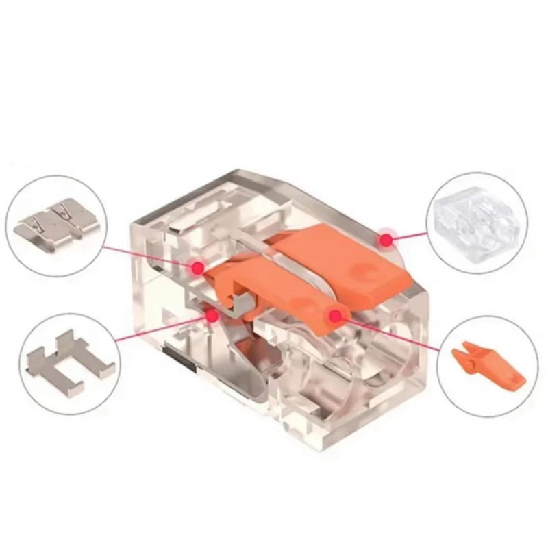CNHH Rýchly konektor terminálu pre vodiče, pre mäkké aj pevné vodiče, rozhranie typu oplotenie, balenie 20/90 ks