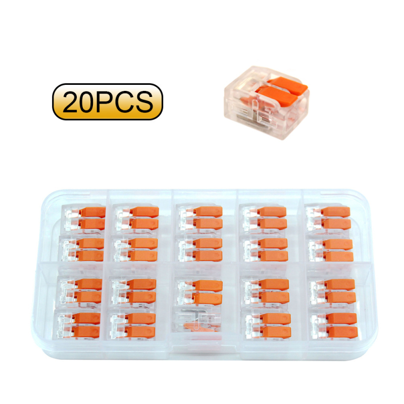 CNHH Rýchly konektor terminálu pre vodiče, pre mäkké aj pevné vodiče, rozhranie typu oplotenie, balenie 20/90 ks