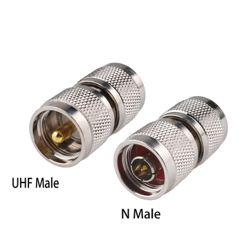 RF koaxiálny adaptér N na UHF (N-typ muža na UHF muža/žena) (Značka: vhrf; Izolátorový materiál: meď; Oblasť použitia: komunikačný konektor)