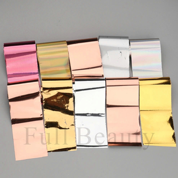 Set na nail art z papiera so vzorom hviezdneho neba, PVC materiál, jednoduchý štýl, licencovaná súkromná značka