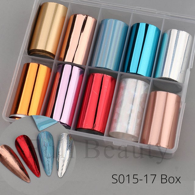 Set na nail art z papiera so vzorom hviezdneho neba, PVC materiál, jednoduchý štýl, licencovaná súkromná značka