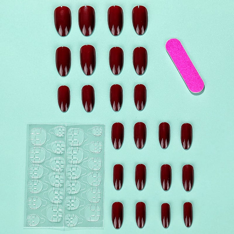 Nalepovacie nechty – štýl kvapky vody, karikatúrny vzor, set 24 kusov – Ballerina Nail