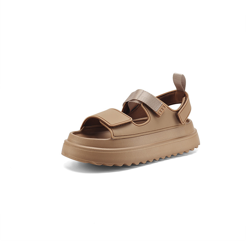 Moterų romėniški sandalai su Velcro užsegimu | viršutinė TPU medžiaga, EVA padas, apvalus pirštas, vidinė medžiaga audinys, 2025 m. pavasario leidimas