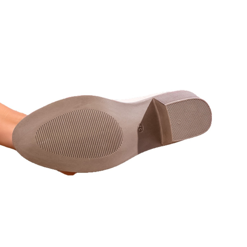 Čizme za jahanje s unutarnjim povećanjem visine, retro zapadnjački stil, oštar vrh, srednje debeli potpetica, gornji dio od mikrovlakana, gumeni đon