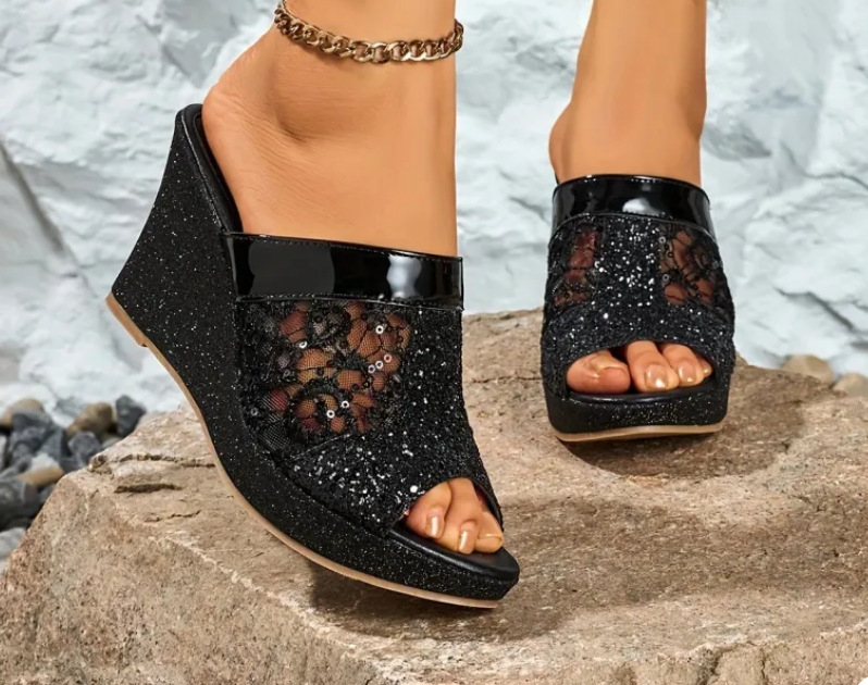 SandalI T-strap s PU gornjim dijelom, prst u obliku ribljeg otvora, gumena potplata, europsko-američki stil, jesen 2025