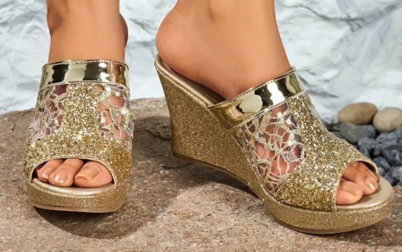 SandalI T-strap s PU gornjim dijelom, prst u obliku ribljeg otvora, gumena potplata, europsko-američki stil, jesen 2025