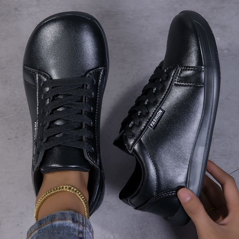 PU kožne mokasine s vezicama, gumena potplat, okrugla špička, prozračna tekstilna uložak, niski profil, svakodnevna casual obuća