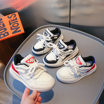 Dječje tenisice za trčanje, unisex, prednje vezanje, gornji dio od umjetne kože, gumeni potplat, protuklizne i otporne, Tiger Monitor, jesen