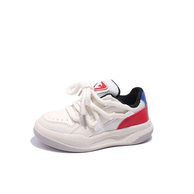 Dječje tenisice za trčanje, unisex, prednje vezanje, gornji dio od umjetne kože, gumeni potplat, protuklizne i otporne, Tiger Monitor, jesen