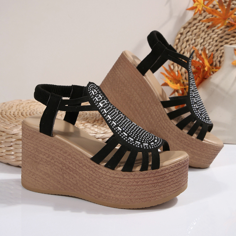 Rimske sandale s prstom u obliku ribe, PU gornji dio, gumena potplata, stražnji vučni lanac, ljeto 2025