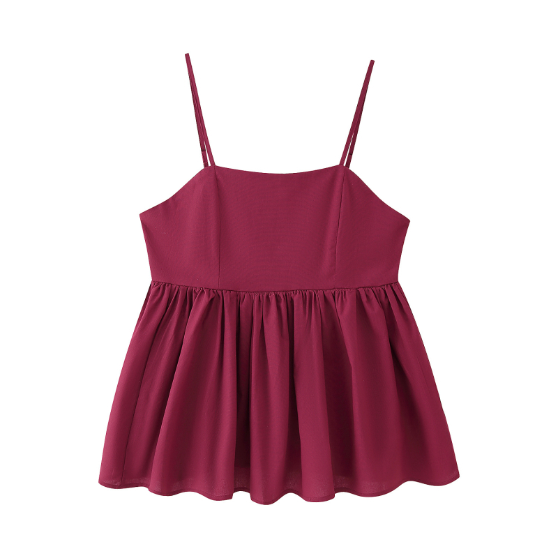 Dva dijela set: bez rukava top s visokim strukom i dugi hlače, poliester, kolažni dizajn, elegantan britanski stil