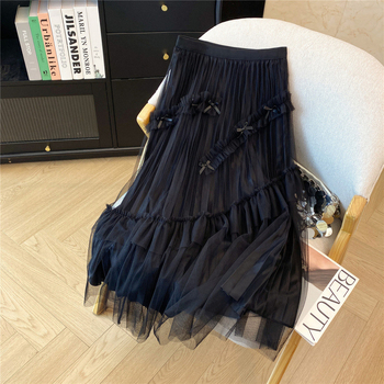 Suknja A-linije, srednje duljine, visokim strukom, visoka elastičnost, akrilna tkanina (95%+)