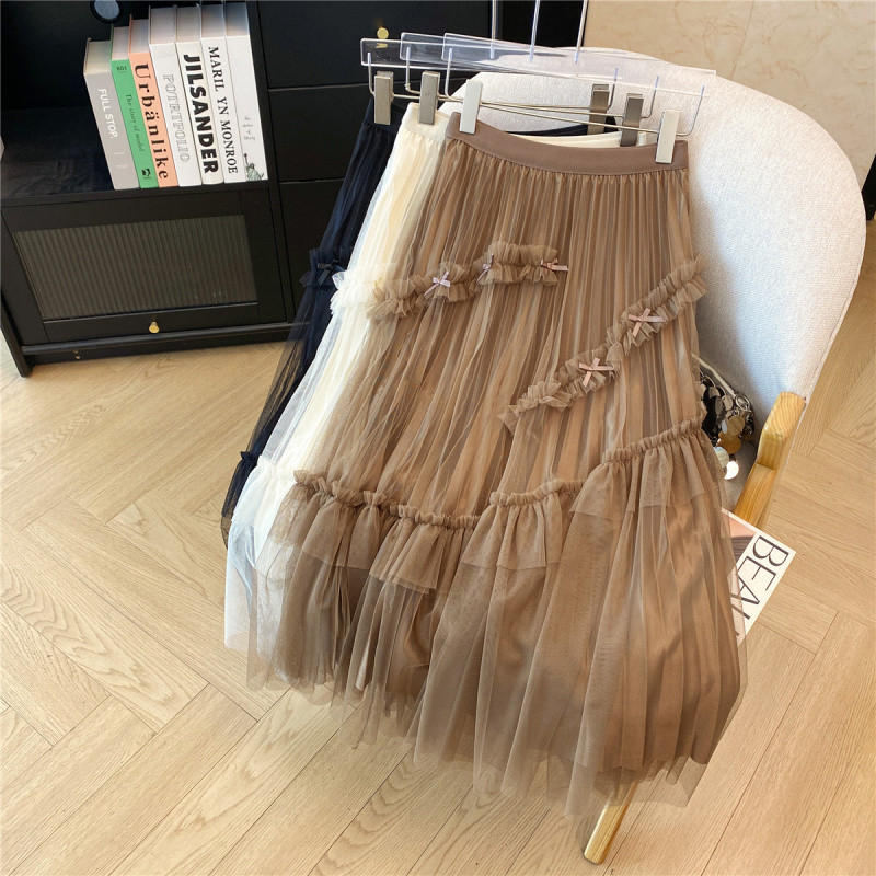 Suknja A-linije, srednje duljine, visokim strukom, visoka elastičnost, akrilna tkanina (95%+)