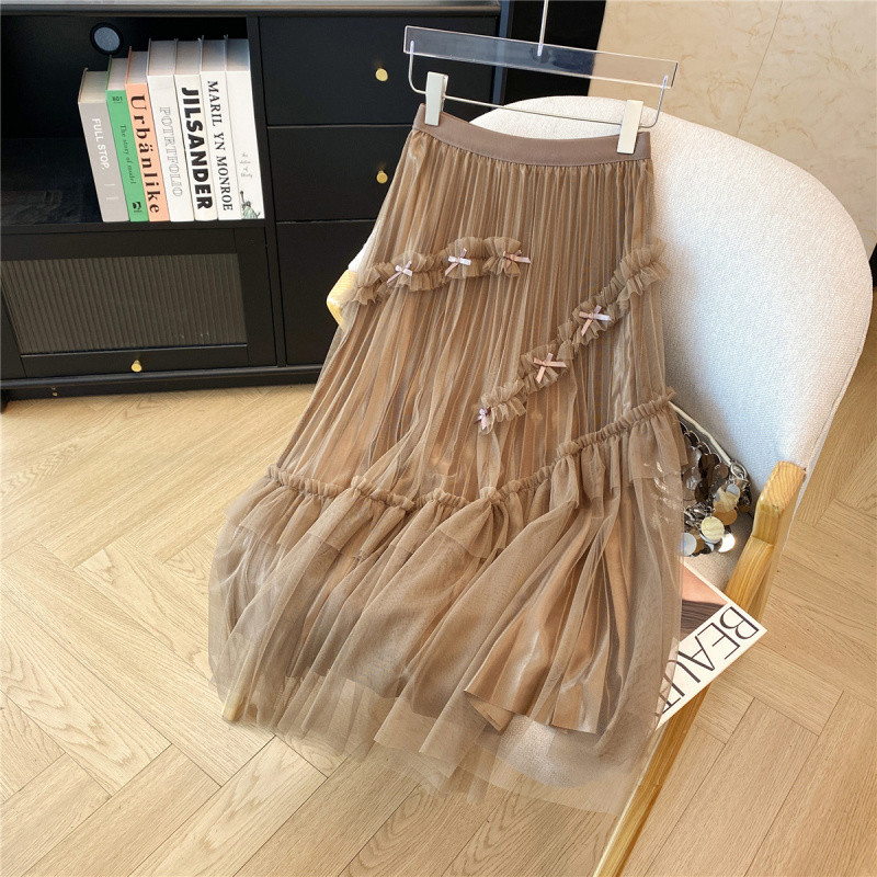 Suknja A-linije, srednje duljine, visokim strukom, visoka elastičnost, akrilna tkanina (95%+)