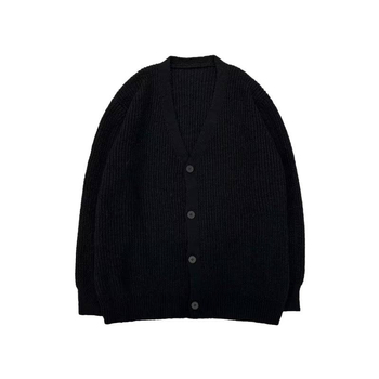 Muški kardigan s V-izrezom, opuštena silueta, pleteni, dugi rukavi