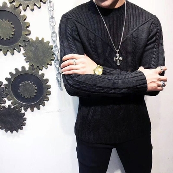 Férfi kötött pulóver, 2025 nyár, egyedi csomagolású, címkével, illesztés >85%