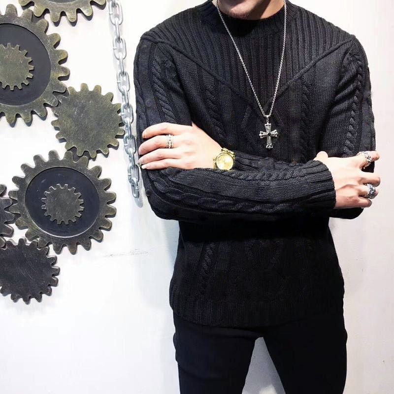 Férfi kötött pulóver, 2025 nyár, egyedi csomagolású, címkével, illesztés >85%