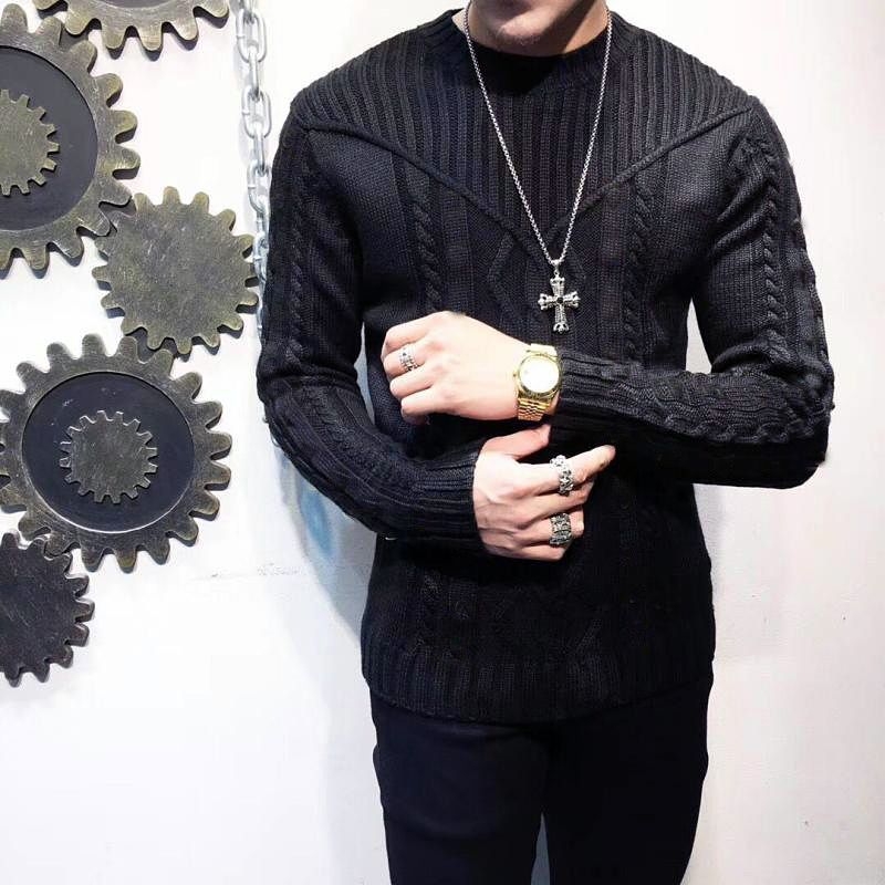 Férfi kötött pulóver, 2025 nyár, egyedi csomagolású, címkével, illesztés >85%