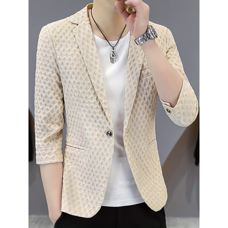 Pánsky ohňovzdorný oblek pre administratívnu/súdnú uniformu, Corduroy vonkajšok, ľanové hlavné tkanivo, jar 2025